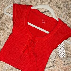 NWOT urban outfitters top red xs